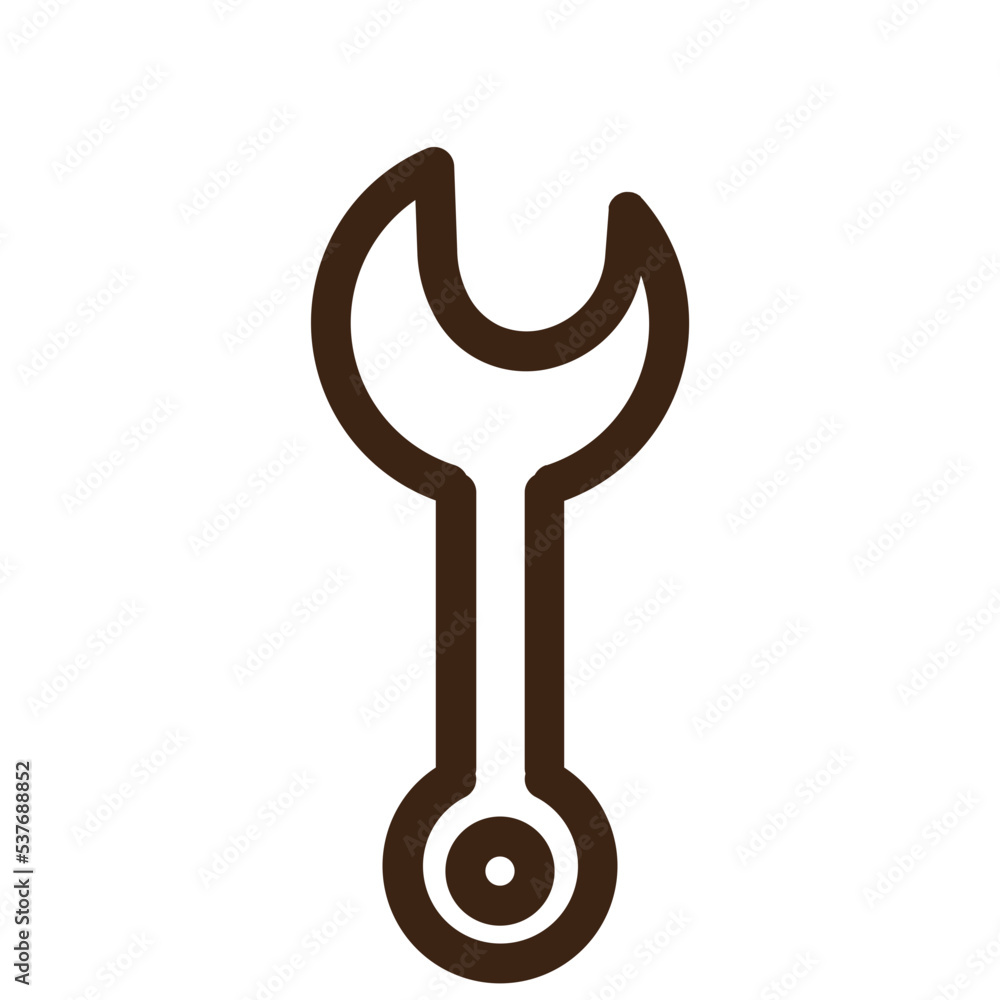 wrench work builder outline icon wrench work builder outline icon