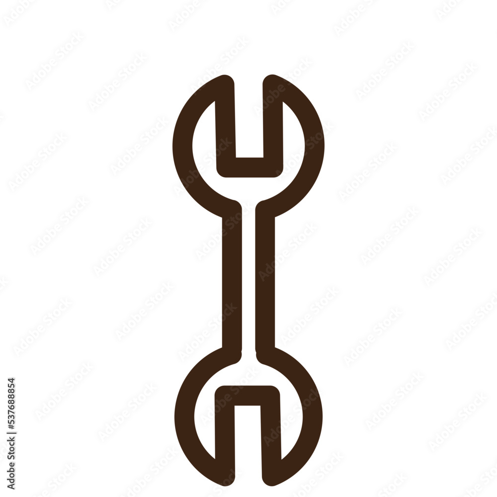 wrench work builder outline icon wrench work builder outline icon