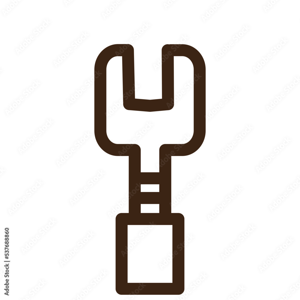 wrench work builder outline icon wrench work builder outline icon