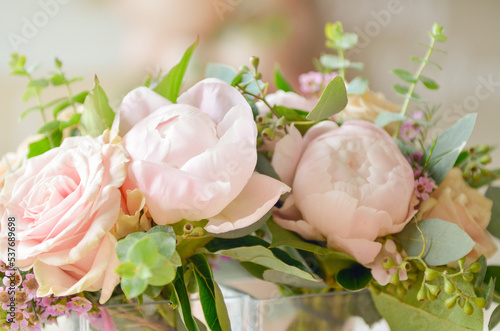 bouquet of pink roses