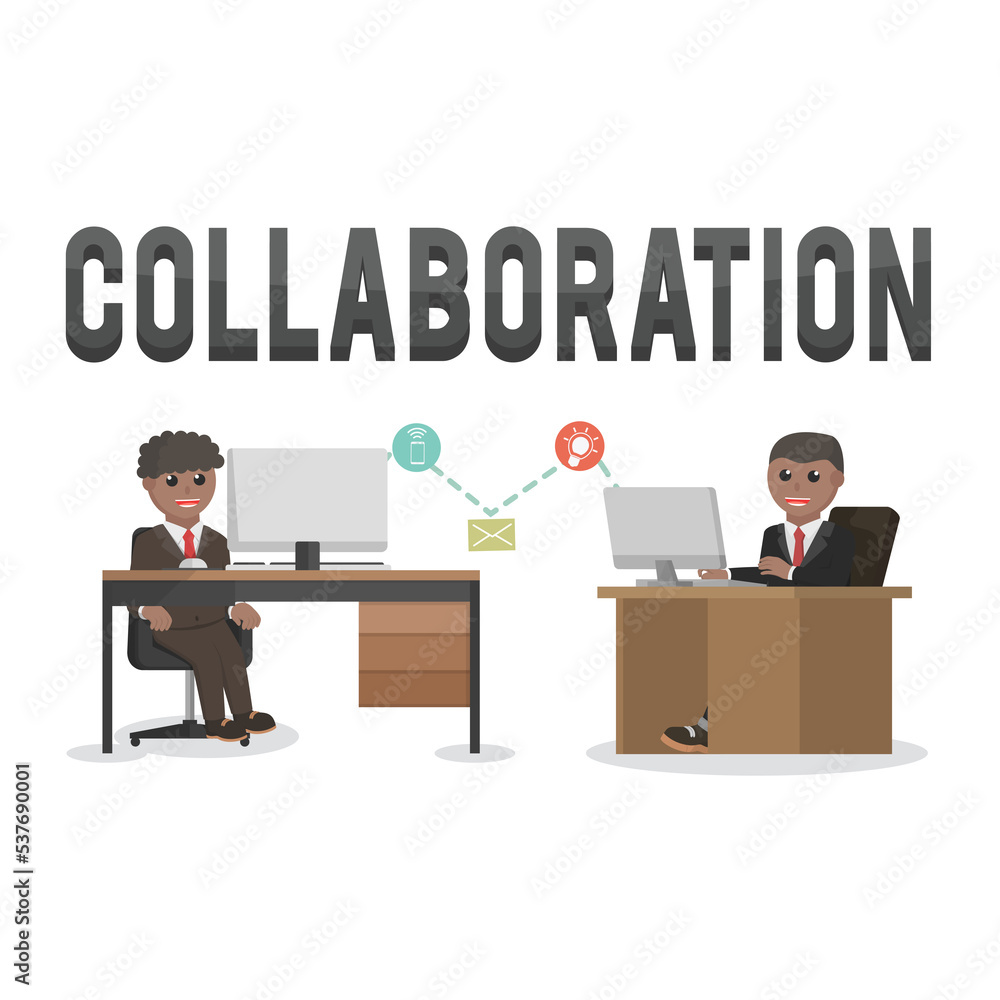 business african collaboration design character person business african collaboration design character person