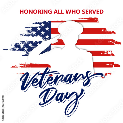 happy veterans day poster design celebration for poster invitation and social media design template