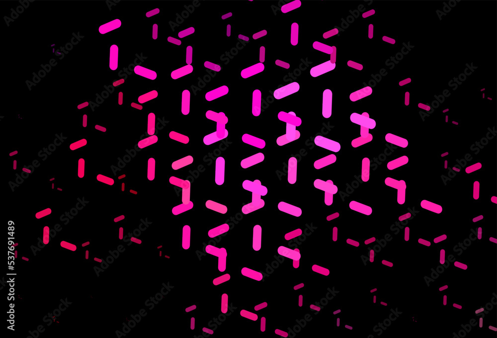 Dark Pink vector template with repeated sticks.