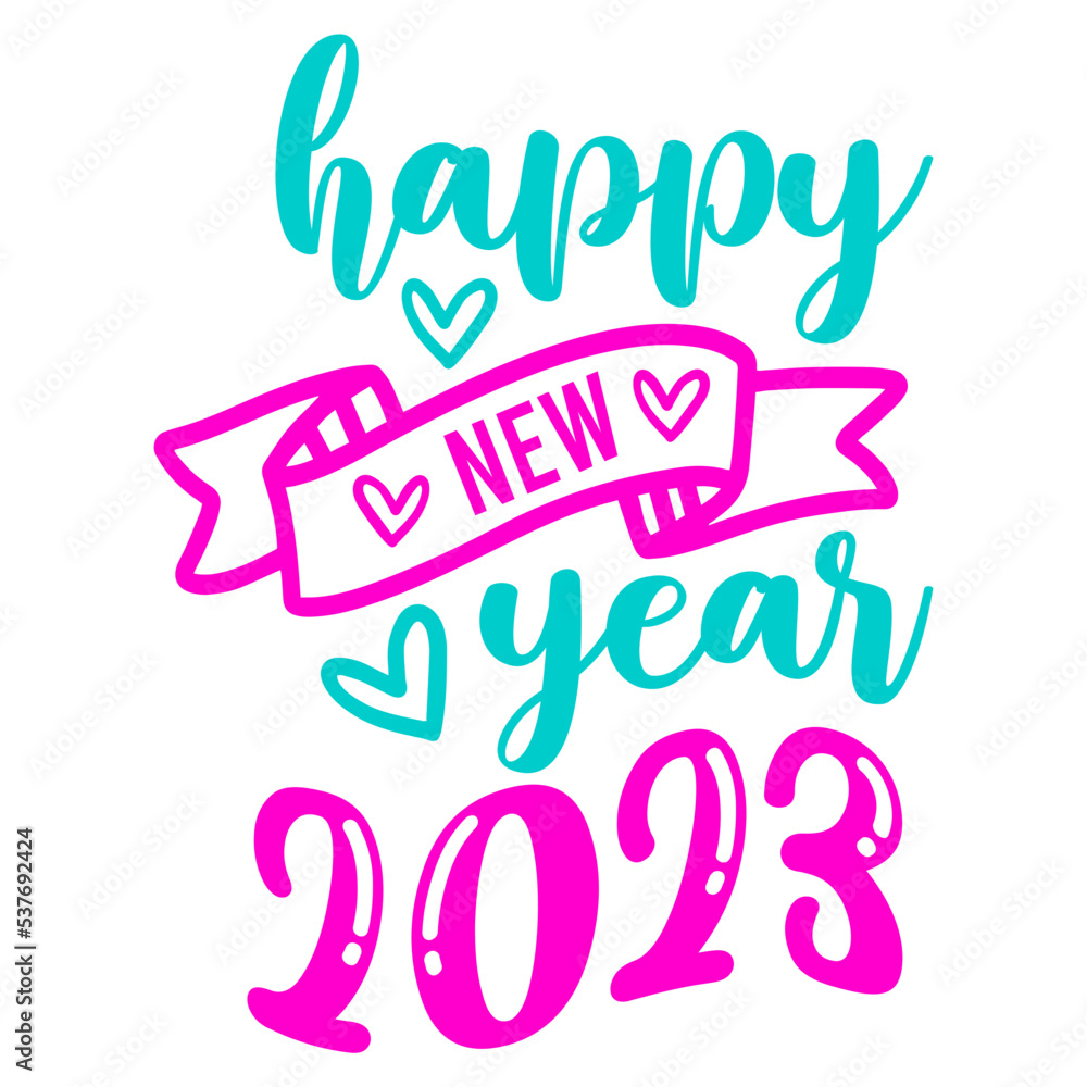 happy new year 2023 svg