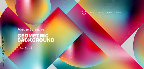 Shiny circles and round elements geometric background. Vector illustration for wallpaper, banner, background, leaflet, catalog, cover, flyer