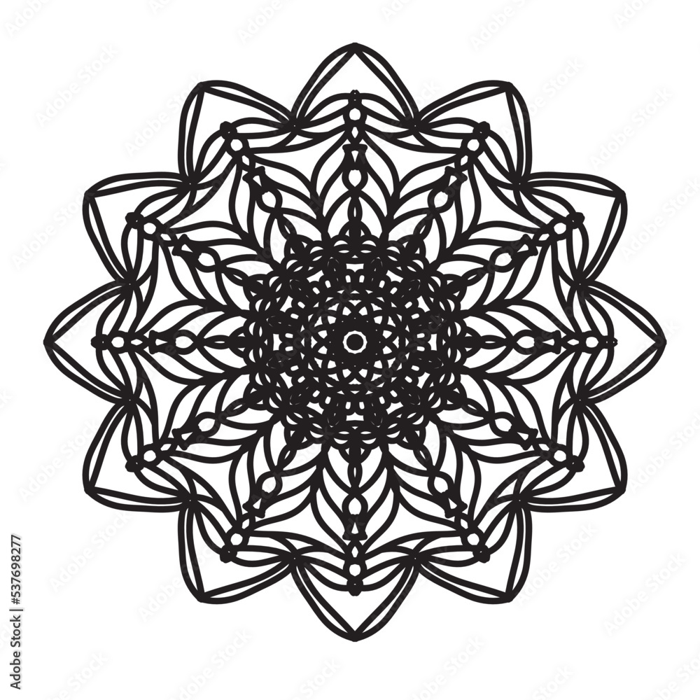 blACK FLOWER MANDALA blACK FLOWER MANDALA
