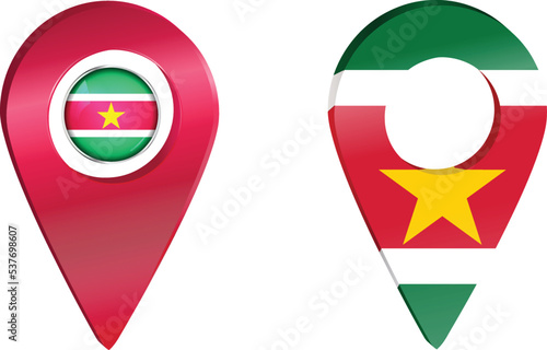 Destination pin icon with Suriname flag.Location red map marker Free Download Destination pin icon with Suriname flag.Location red map marker - GFXLoad