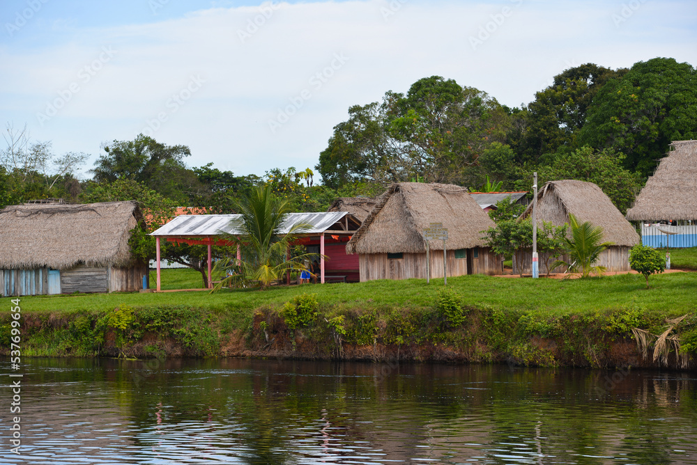 The small, remote and traditional village of Versalles, on the banks of the Guaporé-Itenez river, Beni Department, Bolivia, on the border with Rondonia state, Brazil The small, remote and traditional village of Versalles, on the banks of the Guaporé-Itenez river, Beni Department, Bolivia, on the border with Rondonia state, Brazil
