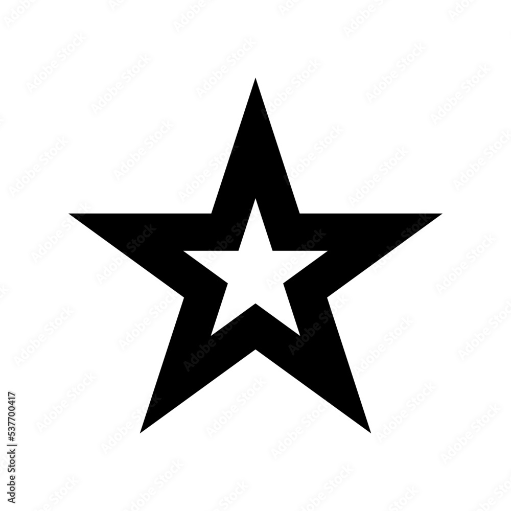 Obraz premium Star Flat Vector Icon