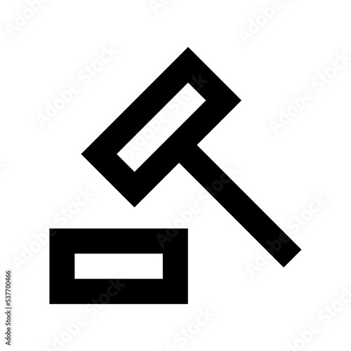 Auction Flat Vector Icon