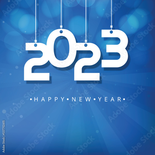 Happy new year 2023 celebration card background