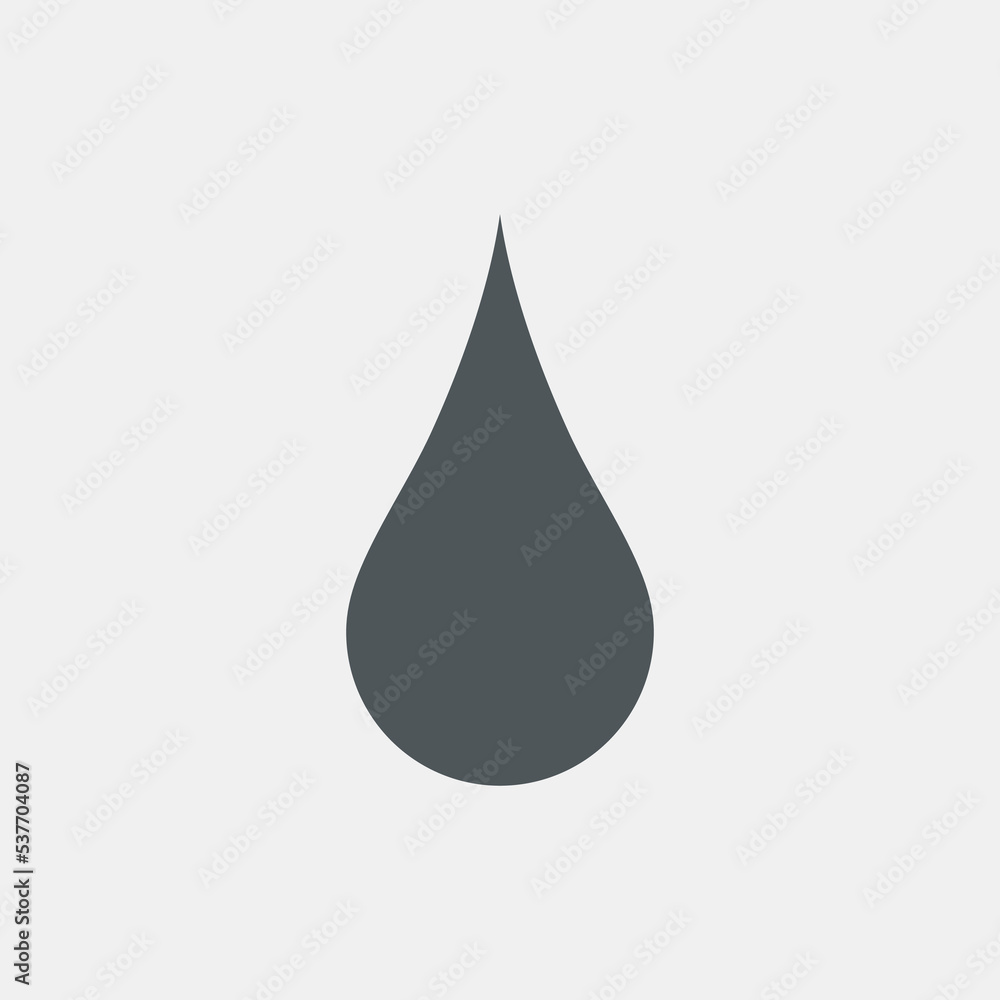 Water drop droplet raindrop icon illustration cut Water drop droplet raindrop icon illustration cut