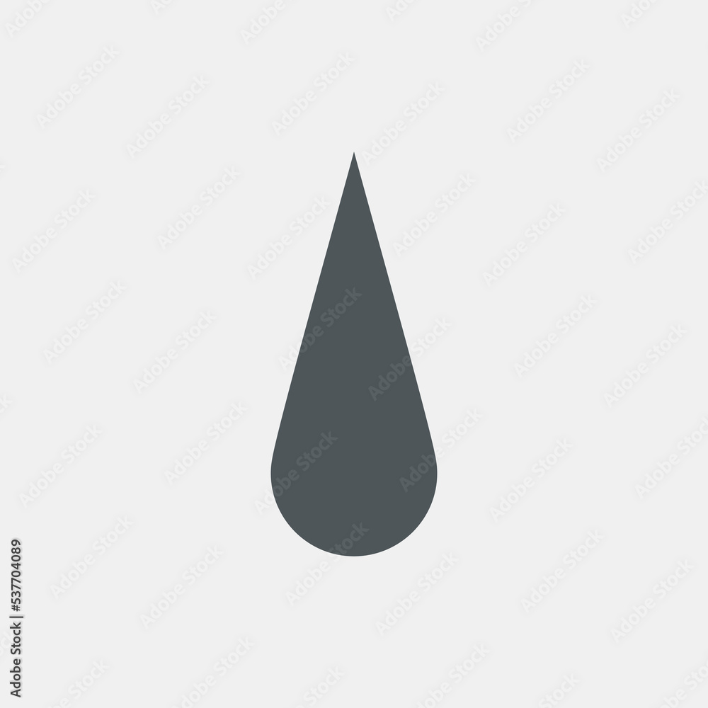 Water drop droplet raindrop icon illustration cut Water drop droplet raindrop icon illustration cut