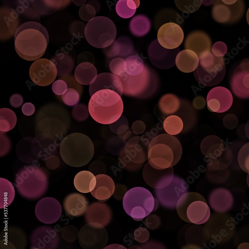 Beautiful bright colored lights. Abstract circles and shapes. Bokeh in the background. Beautiful garlands on abstract background. Template,wallpaper,background with bokeh and circles. Template for pos