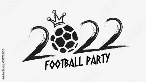 World football party background illustration 2022 vector design