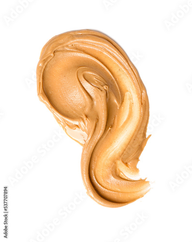 Wallpaper Mural Stroke of nut butter on white background Torontodigital.ca
