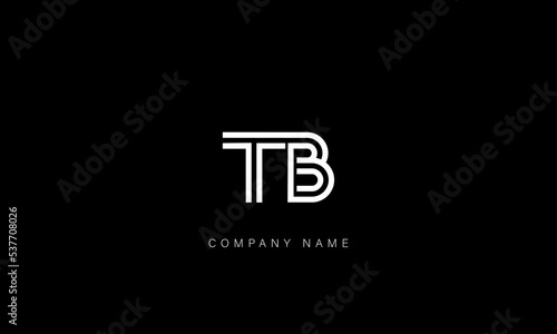 BT, TB Abstract Letters Logo Monogram