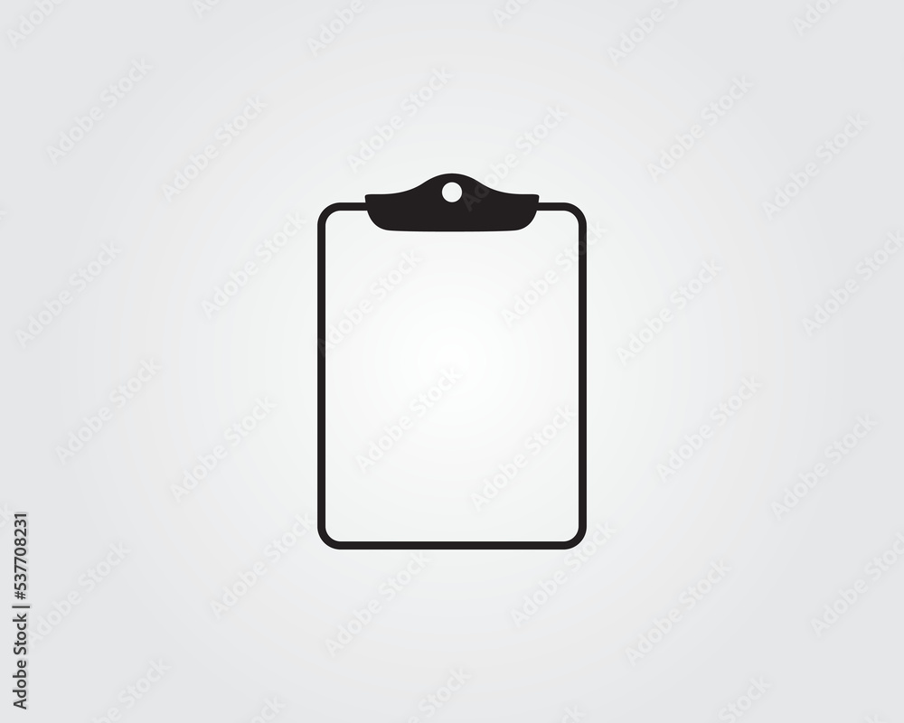 clipboard empty blank page icon vector clipboard empty blank page icon vector