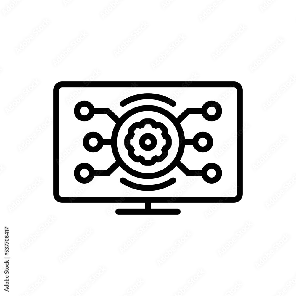 Black line icon for featuring Black line icon for featuring