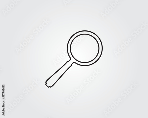 magnify glass search icon vector 