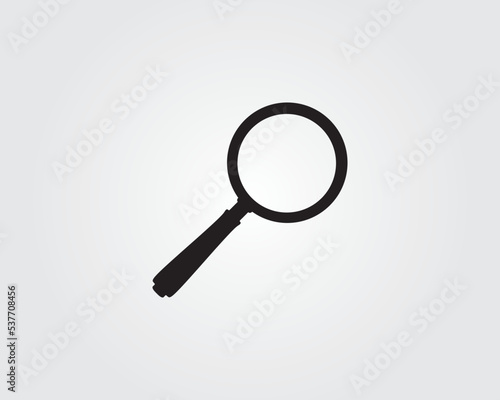 magnify glass search icon vector 