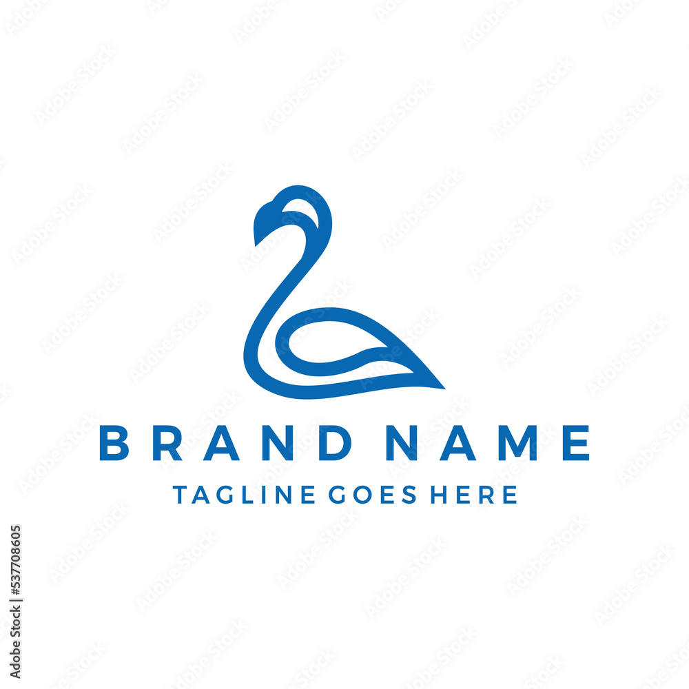 goose logo, swan, duck icon design template vector illustration goose logo, swan, duck icon design template vector illustration