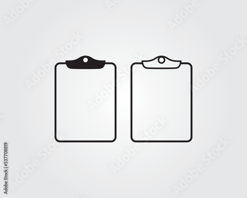 clipboard empty blank page icon vector