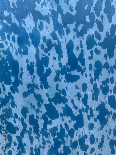 Blue wet wall