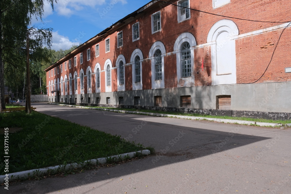 Abandoned garrison of the Russian Army, Novoselitsy village, Novgorodsky district, Novgorod region, Russia Abandoned garrison of the Russian Army, Novoselitsy village, Novgorodsky district, Novgorod region, Russia