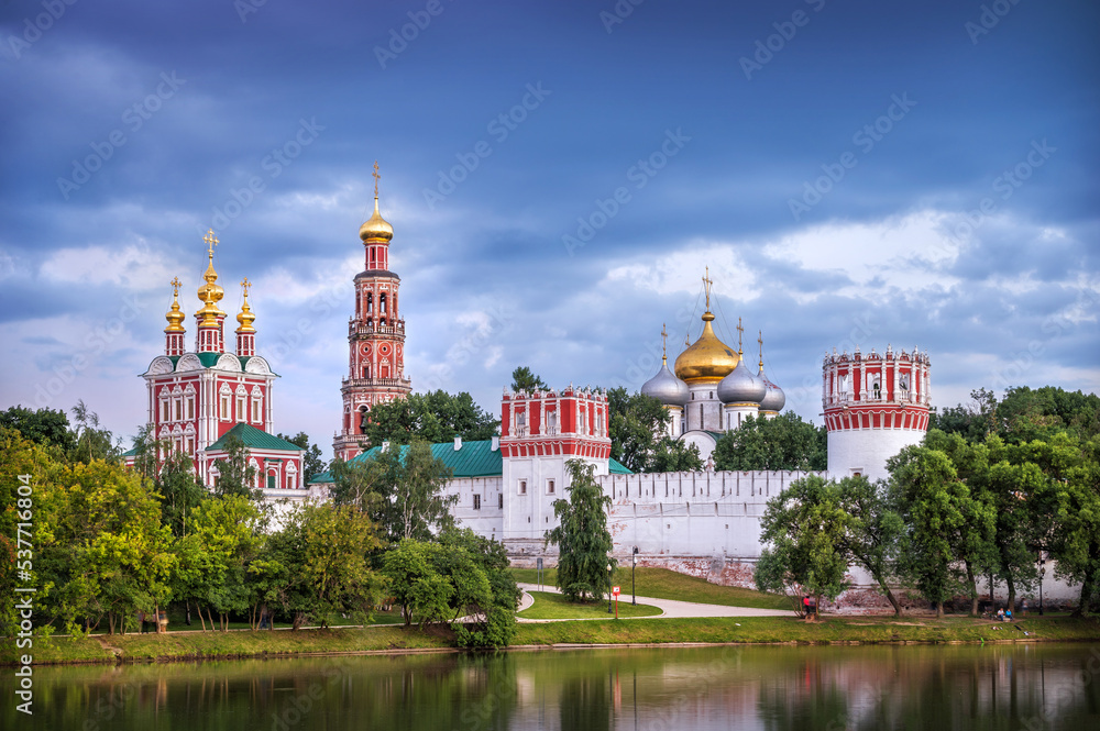 Temples and towers of the Novodevichy Convent, Moscow