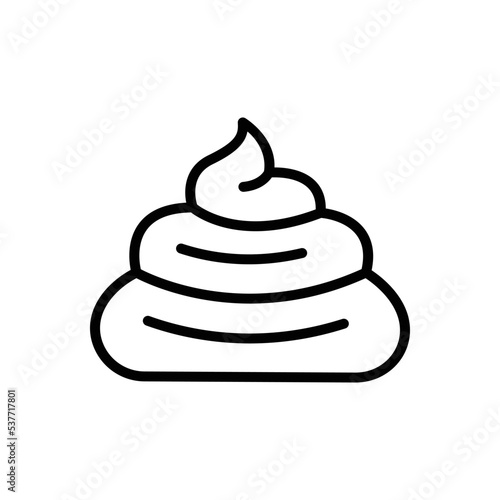 Black line icon for shit