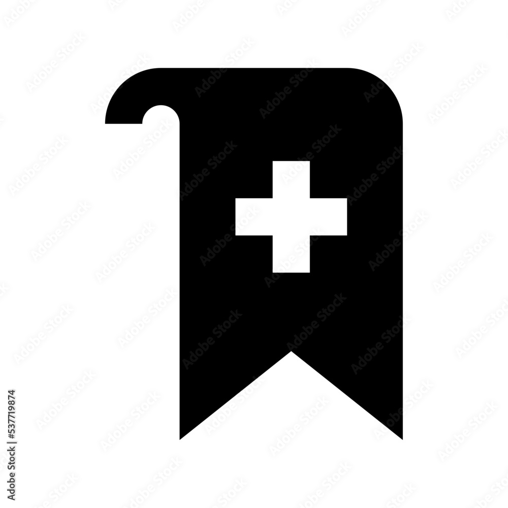 Obraz premium Bookmark Flat Vector Icon