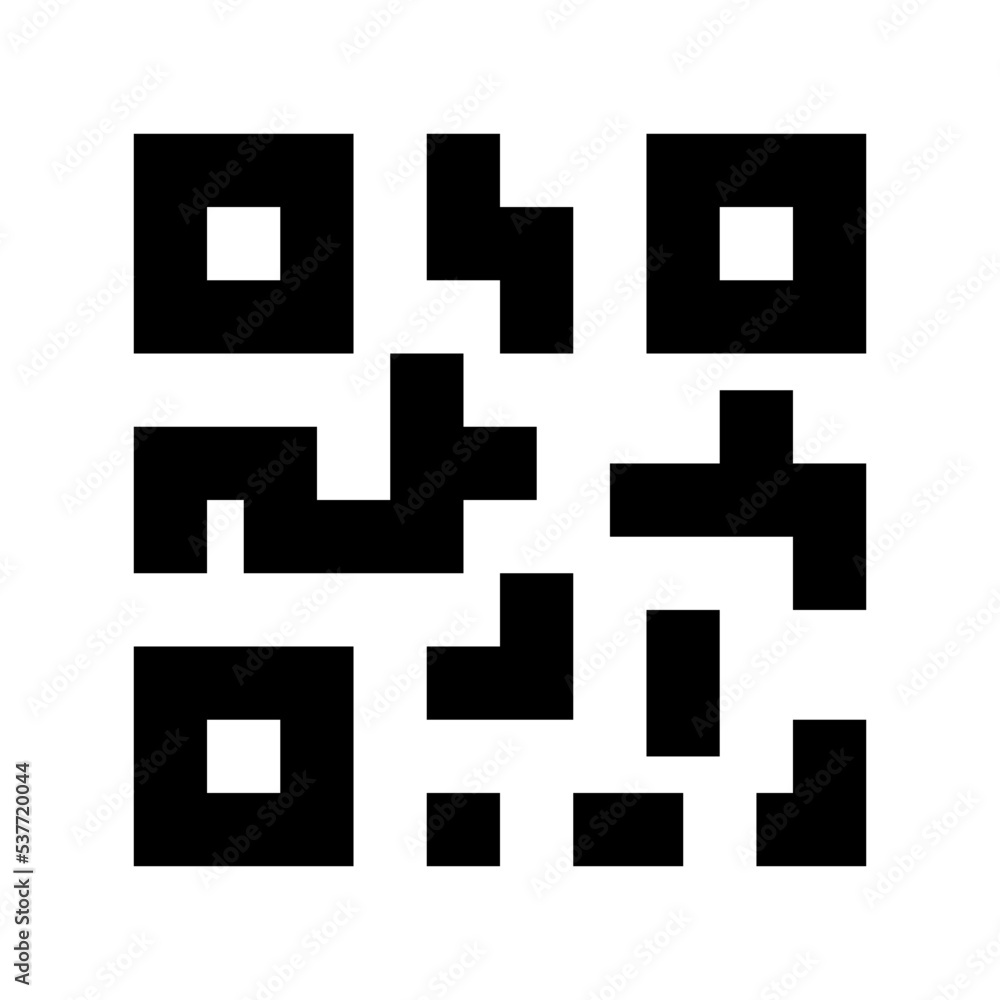 QR Code Flat Vector Icon