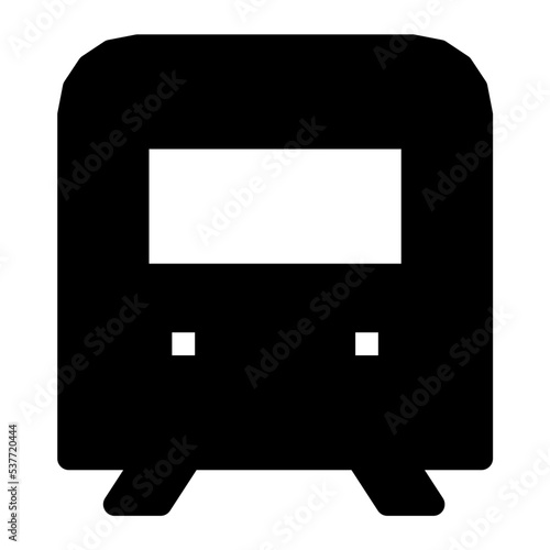 Tram Flat Vector Icon