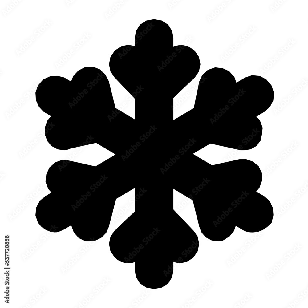 Snowflake Flat Vector Icon Snowflake Flat Vector Icon