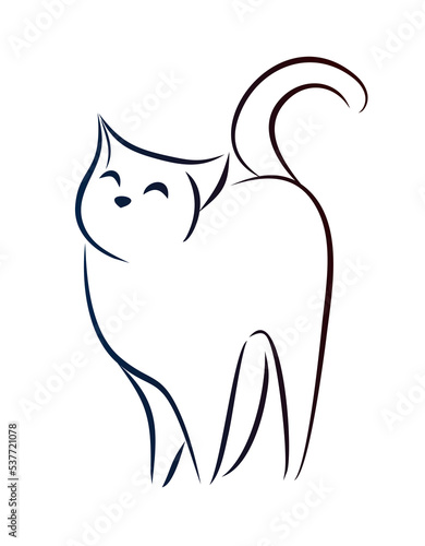 The symbol of stylized kitty.