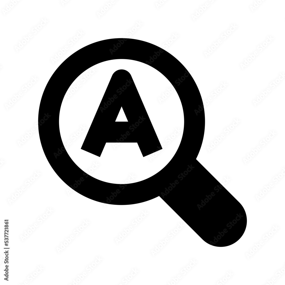 Search Text Flat Vector Icon Search Text Flat Vector Icon