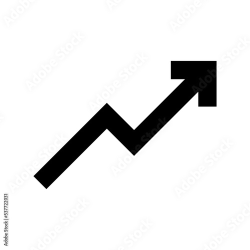 Growth Chart Flat Vector Icon