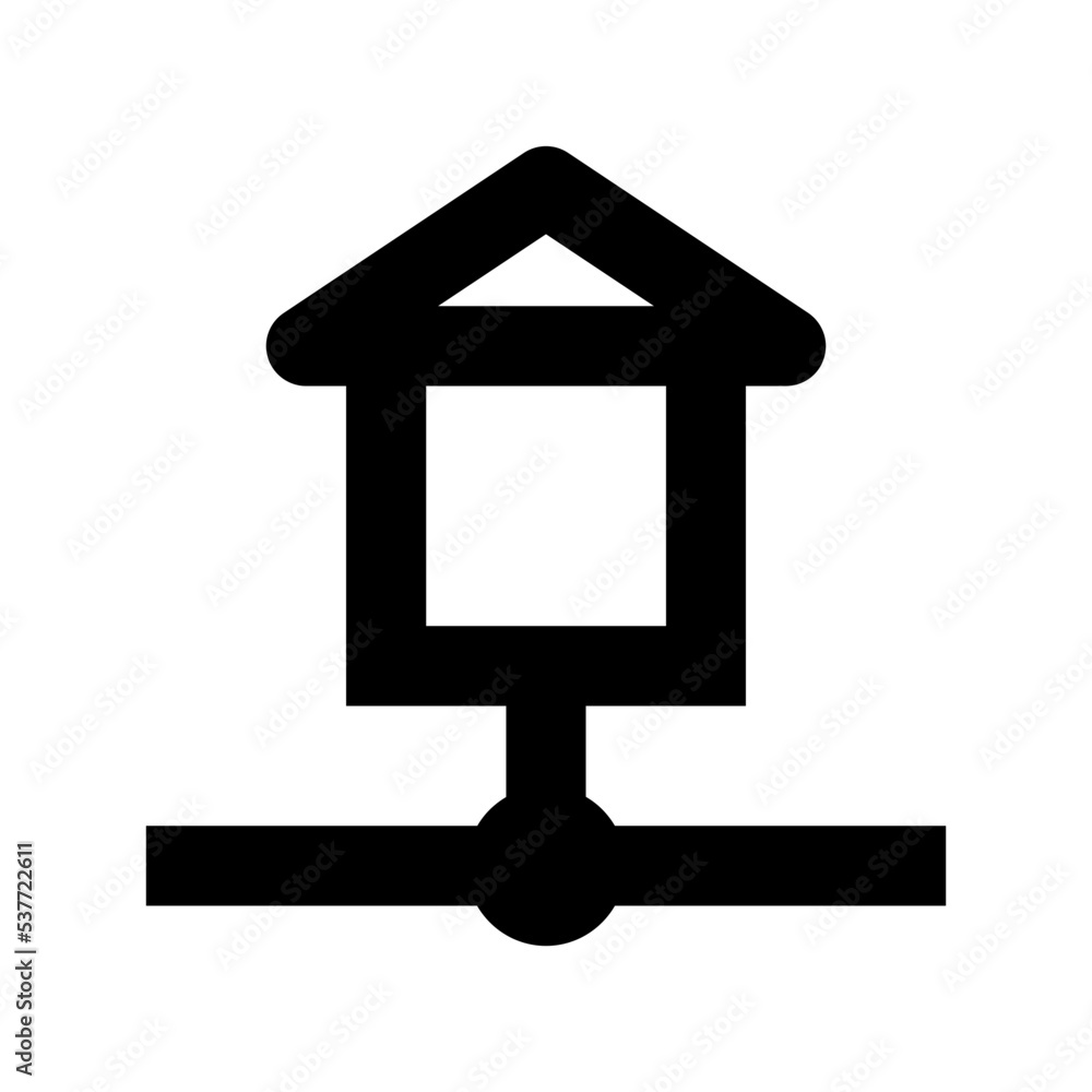 Home Networking Flat Vector Icon Home Networking Flat Vector Icon