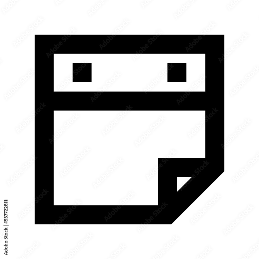 Web File Flat Vector Icon Web File Flat Vector Icon