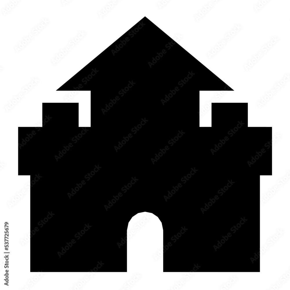 Historic Building Vector Icon Historic Building Vector Icon