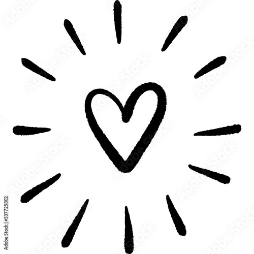 Hand drawn Heart Doodle