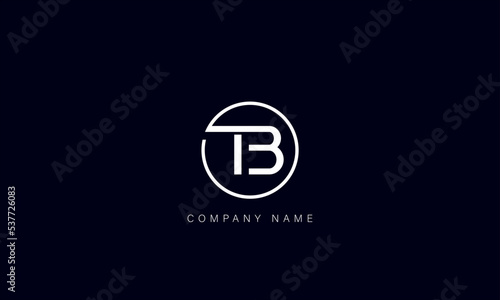 BT, TB Abstract Letters Logo Monogram