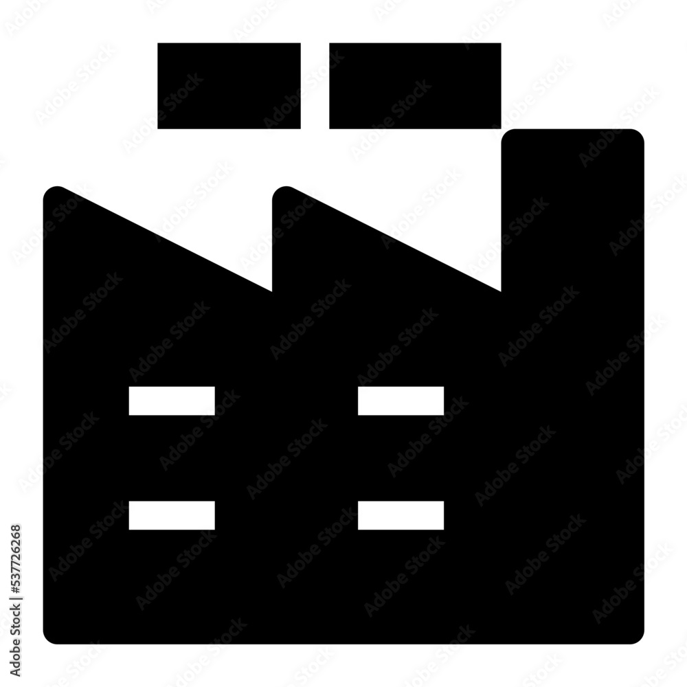 Industrial Building Vector Icon Industrial Building Vector Icon