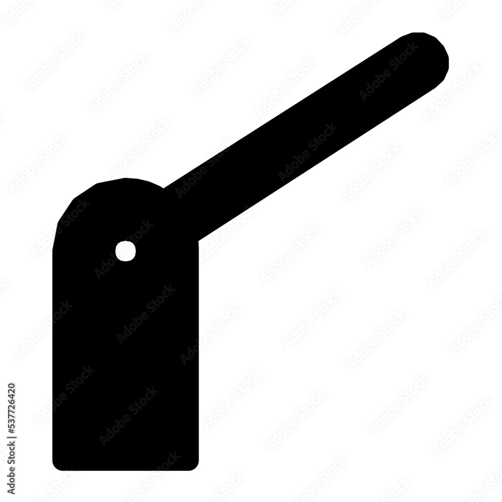 Road Barrier Vector Icon Road Barrier Vector Icon