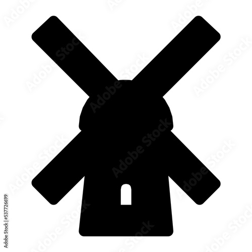 Windmill Vector Icon