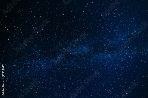 Stars on background of the night starry sky. Milky Way  galaxies and universes on a dark blue background