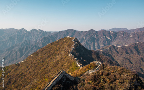 Autumn of the Great Wall in Beijing, China