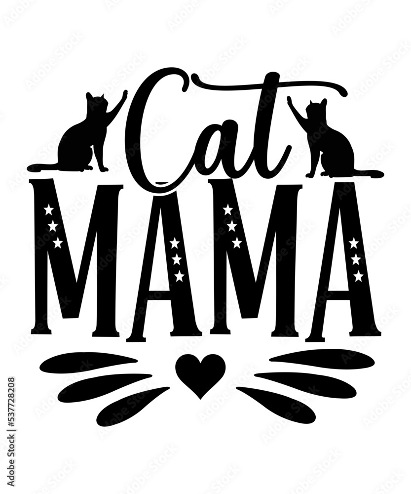 Cat Quotes Svg Bundle, Cat Mom, Mom Svg, Cat, Funny Quotes, Mom Life ...