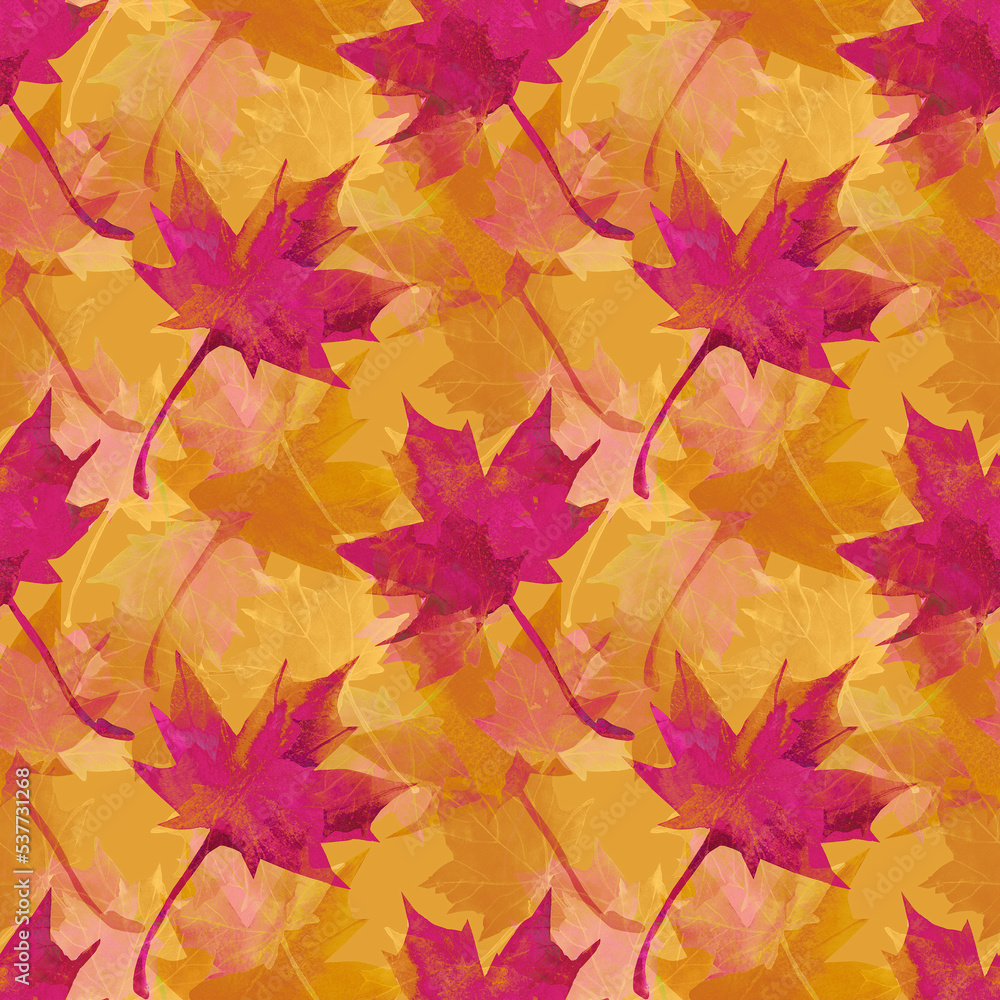 Marle seamless pattern.Watercolor. Image on white and colored background.